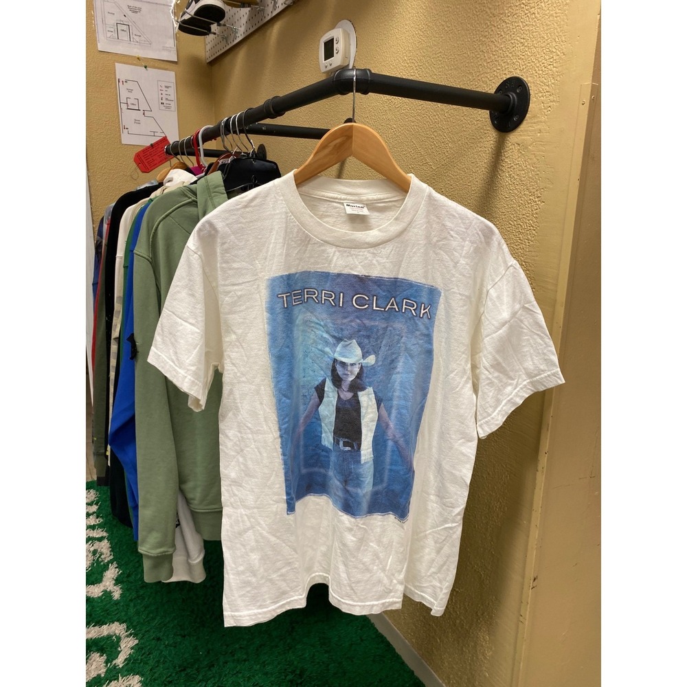 Vintage 1998 Terri Clark Concert Tour T-Shirt White Murina Made USA Size‎ Large
